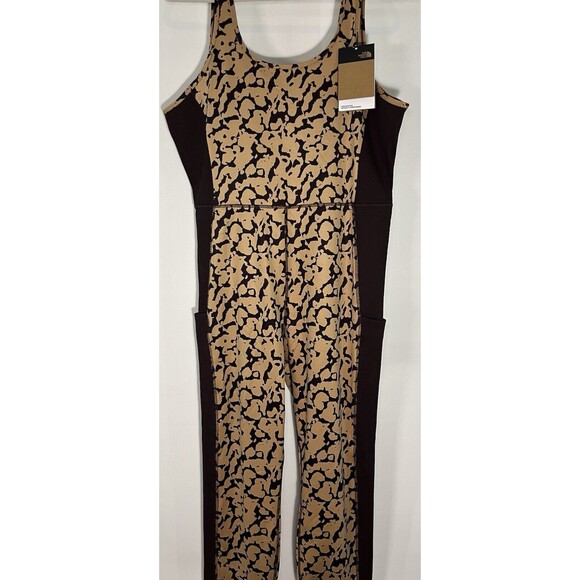 Women’s The North Face Long One Piece Jumpsuit Sleeveless Brown XXL NWT Plus - Picture 2 of 10